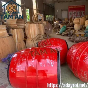 Trống Da Trâu 2 Trống dùng cho đình chùa
