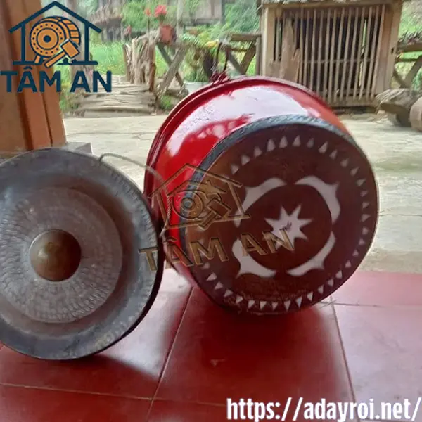 Làng Nghề Trống Đọi Tam 2 Trống gỗ da trâu