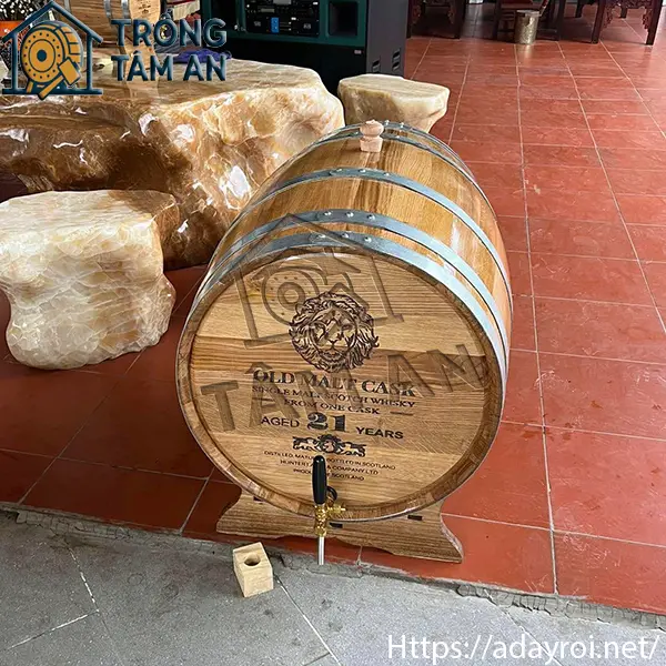 Thùng Rượu Gỗ Sồi 300 Lít 4 Bán thùng gỗ sồi 300 lít